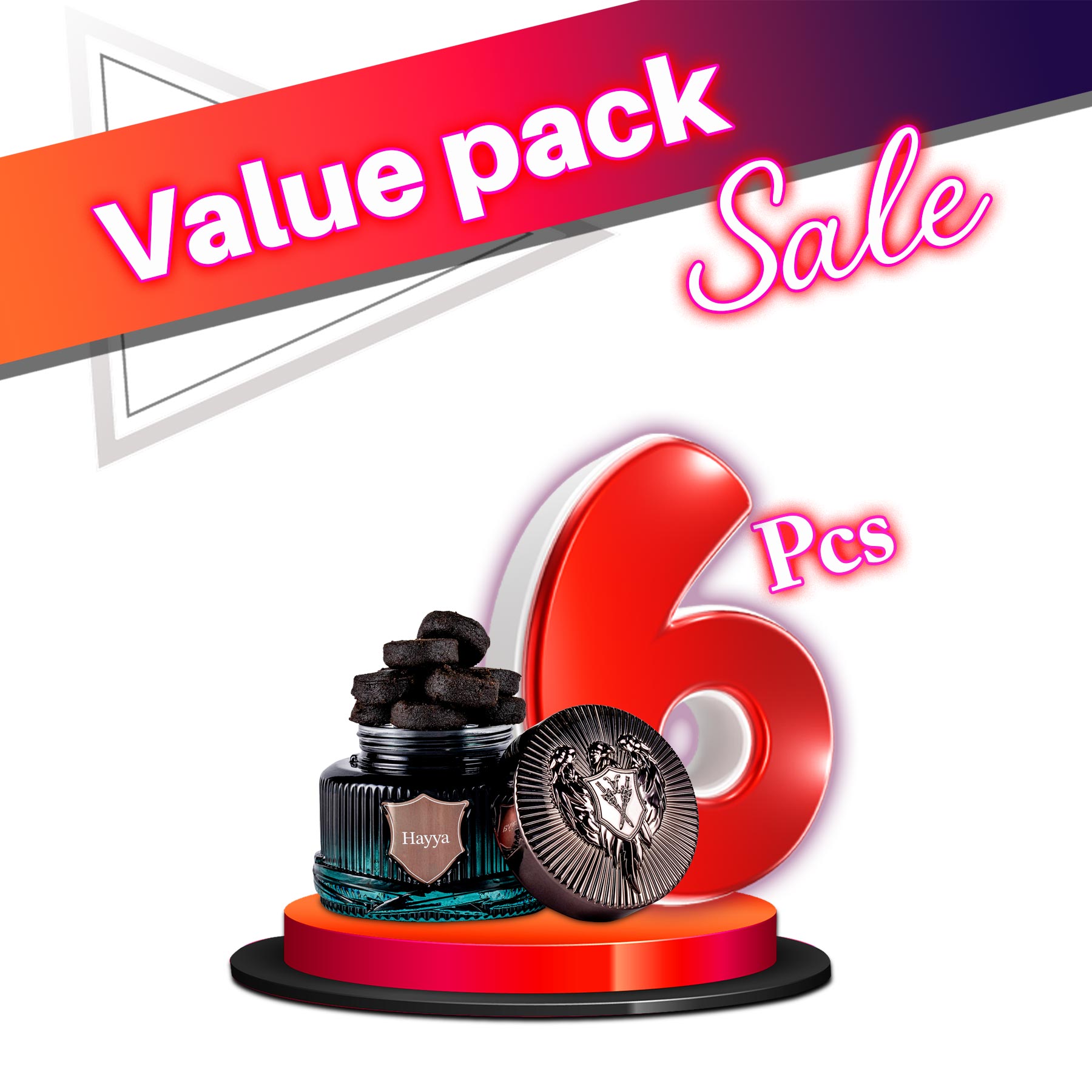 Arabian Eagle Bukhoor Hayya 80G - Value Pack