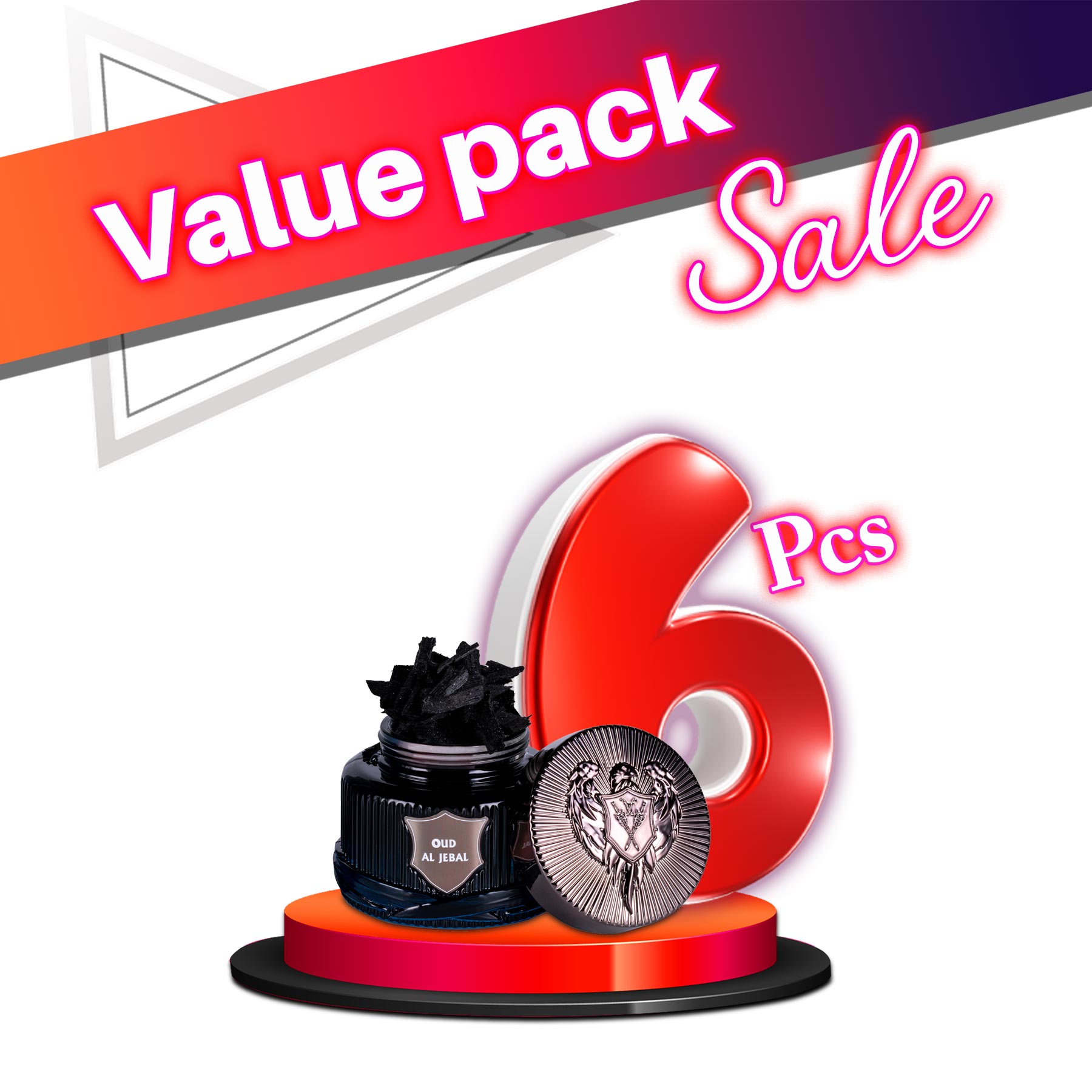 Arabian Eagle Bukhoor Oud Al Jebal 90G - Value Pack