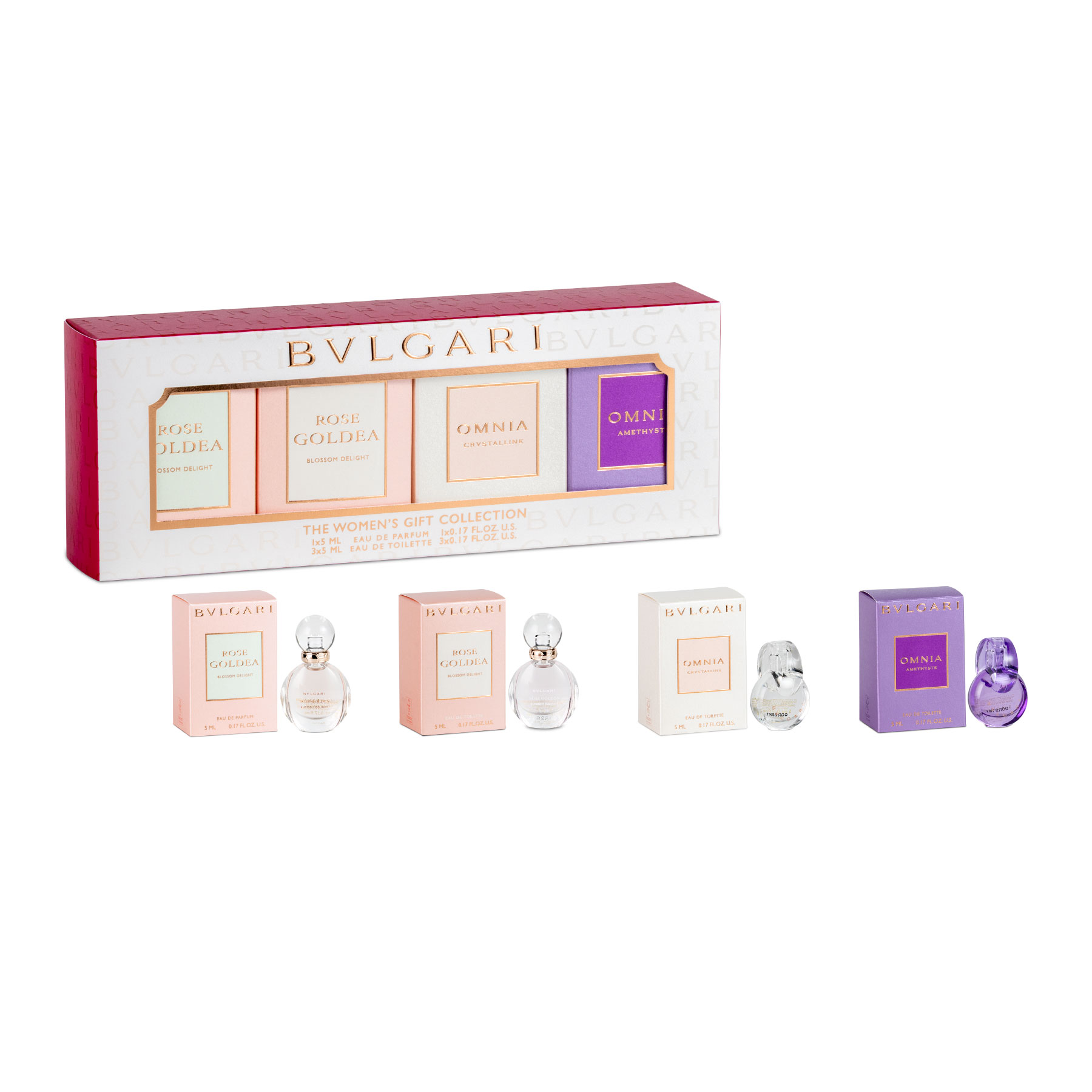 Bvlgari Women 4Pcs × 5ML Mini Set