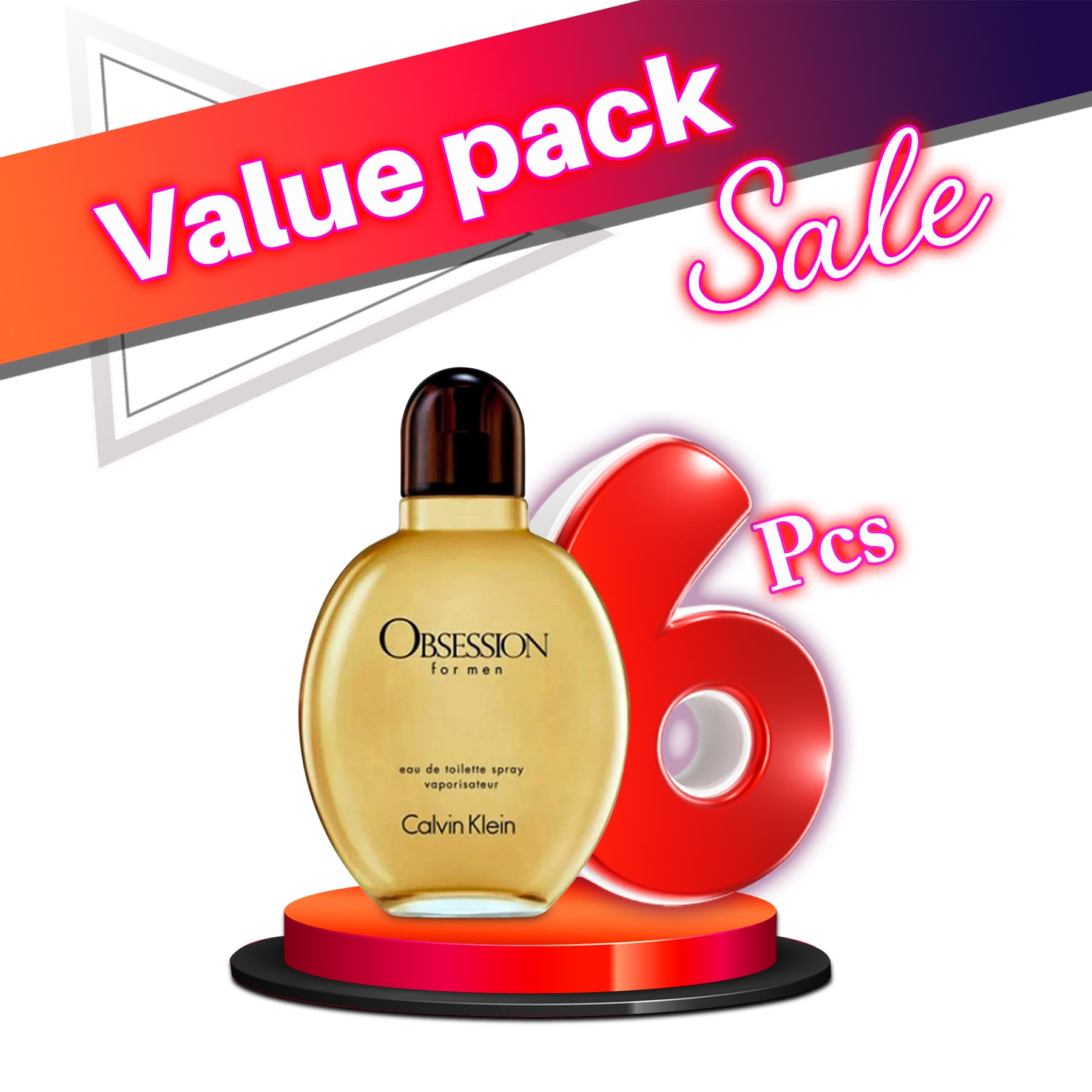 Calvin Klein Obsession EDT For Men 125ML  - Value Pack