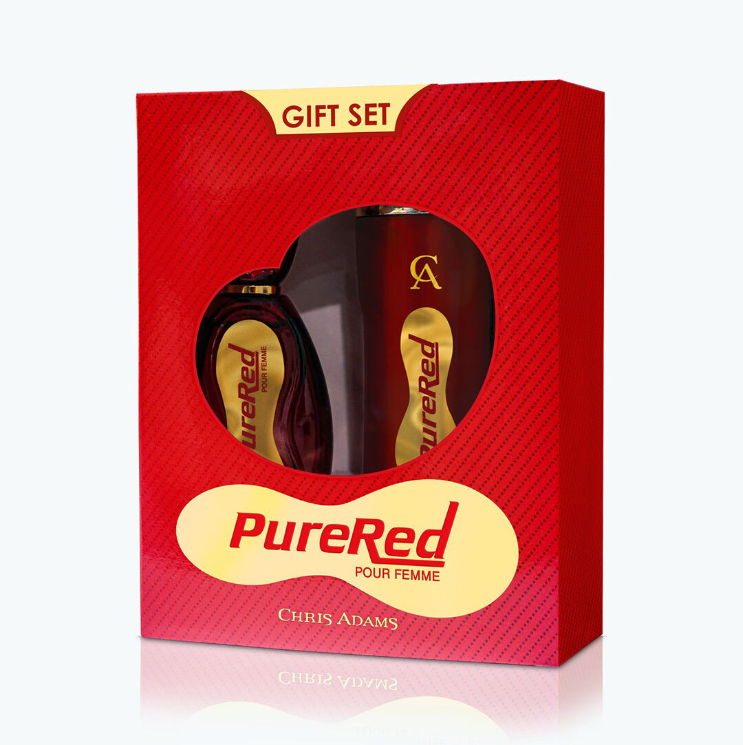 Chris Adams Pure Red EDP For Women 100ML Set