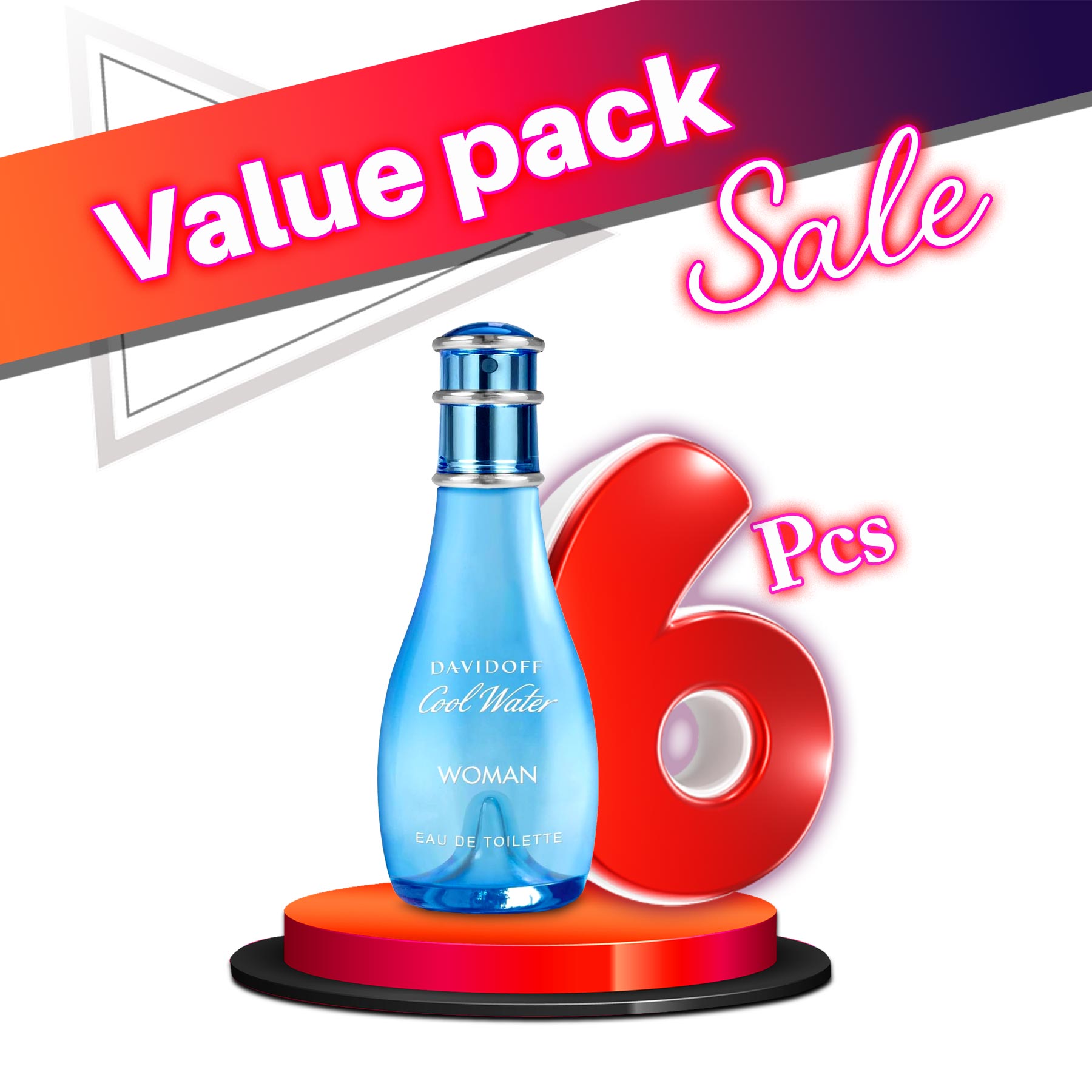 Davidoff Cool Water EDT For Women 100ML  - Value Pack