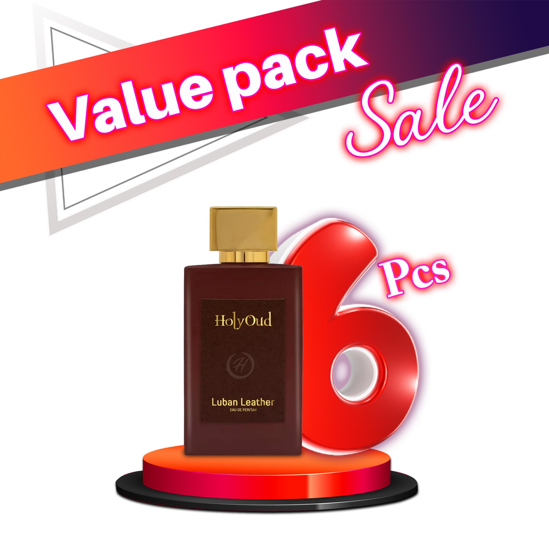 Holy Oud Luban Leather EDP Unisex 100ML  - Value Pack