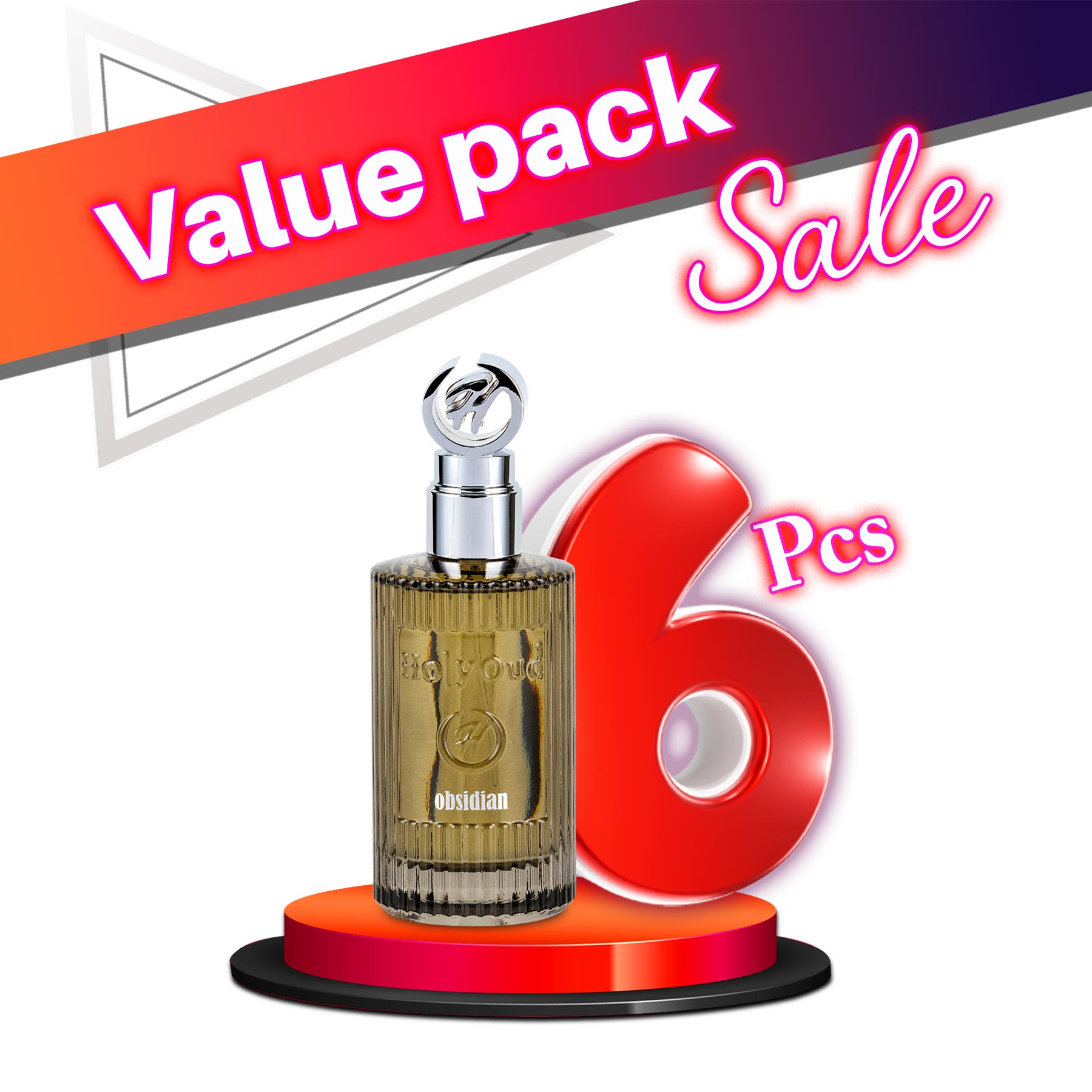 Holy Oud Obsidian EDP Unisex 100ML  - Value Pack