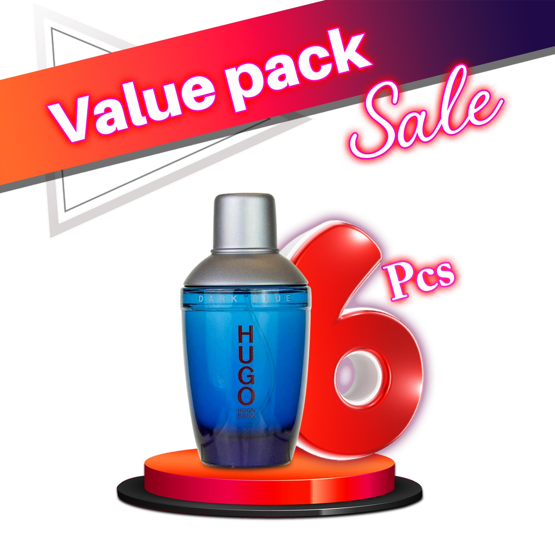 Hugo Boss Dark Blue EDT For Men 75ML  - Value Pack