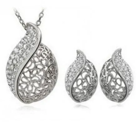 18K Gold Plated Acacia Leaf Jewelry Set - MA-204