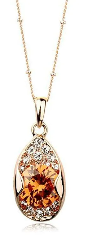 18K Gold Plated Austrian Crystal Water - Jewelry Set - MA-235