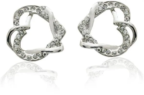 18K Platinum Plated Austrian Crystal Heart -Jewelry Set - MA-234