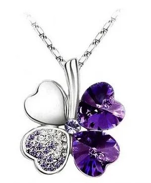 18K White Gold Plated Clover Jewelry Set - MA-247