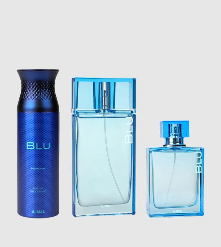 Ajmal Blu EDP For Men 90ML Set