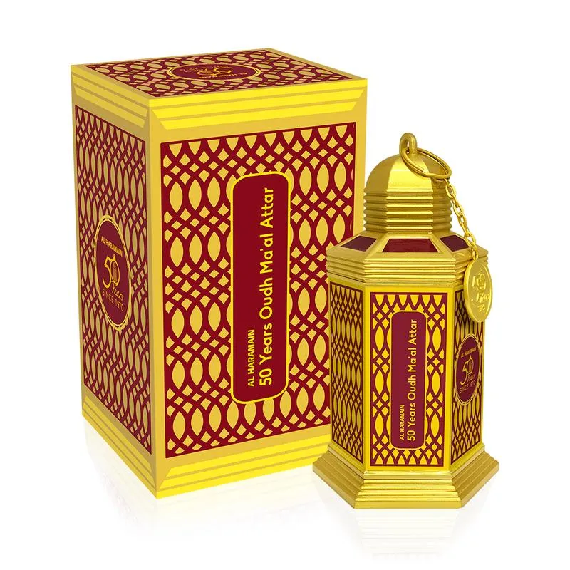 Al Haramain Bukhoor 50 Years Oudh Ma'al Attar 90G
