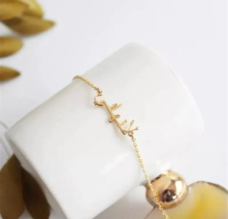 Arabic Name Bracelet,Personalised 18K Gold Plated