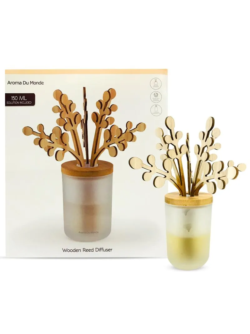 Aroma Du Monde Wooden Reed Diffuser Flower 150ML