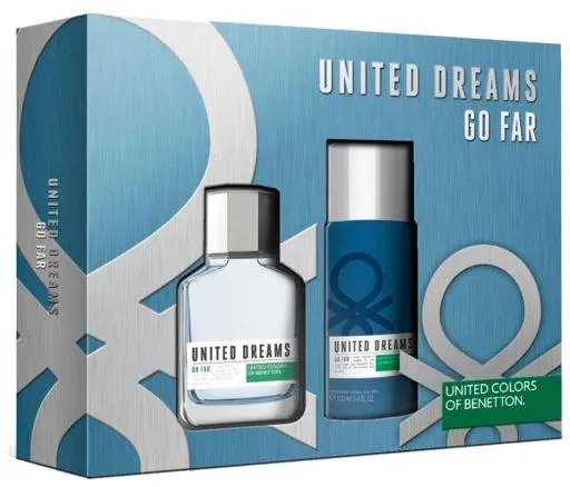 Benetton Go Far EDT For Men 100ML Set