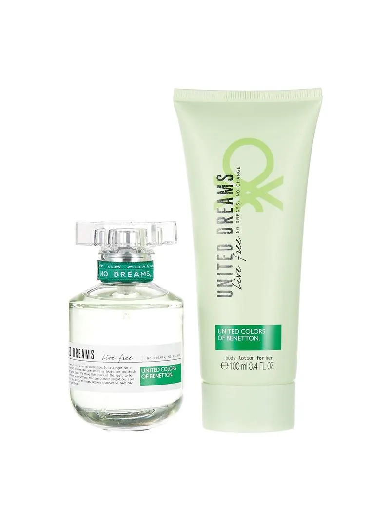 Benetton Live Free EDT For Women 50ML Set