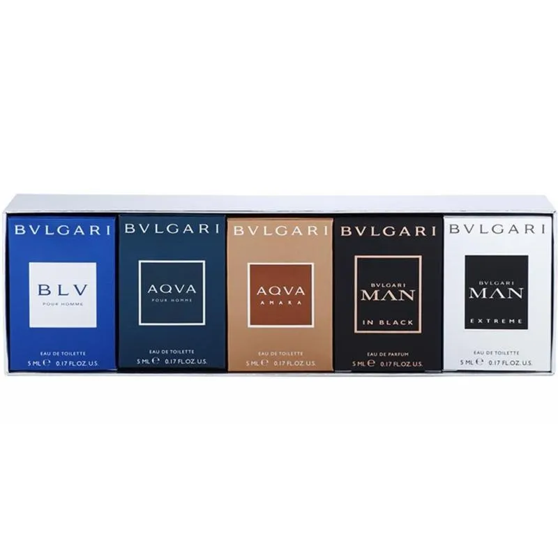 Bvlgari Collection For Men 5Pcs × 5ML Mini Set
