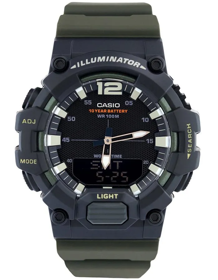 CASIO Mens Analog-digital Black Dial Watch - HDC-700-3A