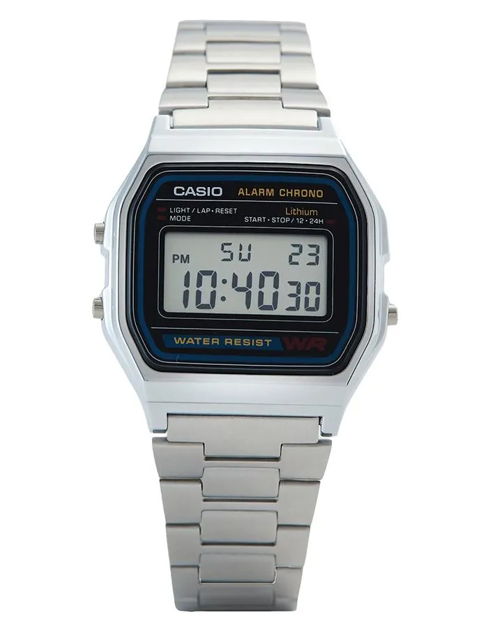 CASIO Mens Digital Grey Dial Watch - A-158WA-1D