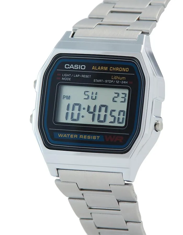 CASIO Mens Digital Grey Dial Watch - A-158WA-1D