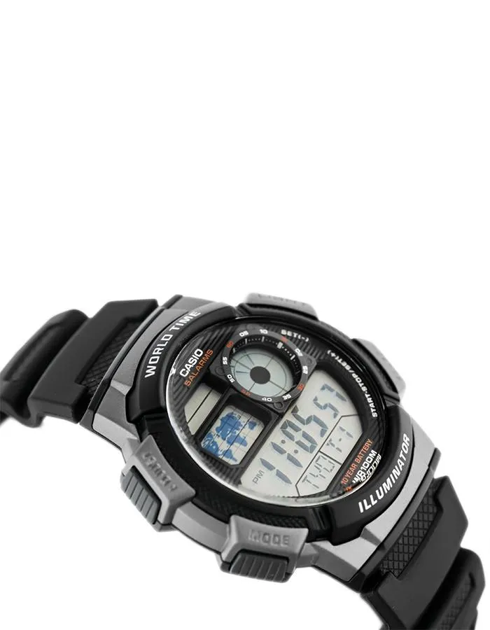 CASIO Mens Digital Grey Dial Watch - AE-1000W-1B