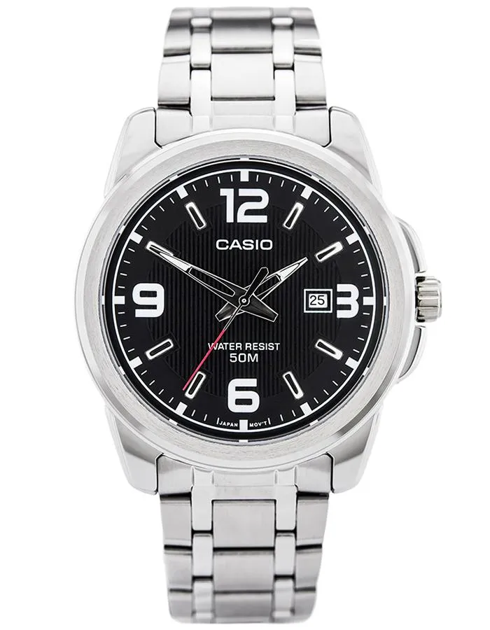 CASIO Mens Multi Function Black Dial Watch - MTP-1314D-1A