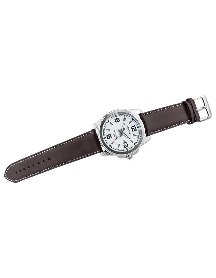 CASIO Mens Multi Function White Dial Watch - MTP-1314L-7A