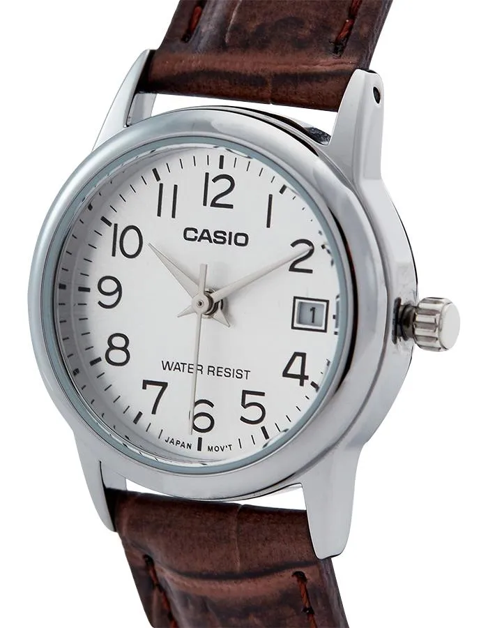 CASIO WoMens Multi Function Silver Dial Watch - LTP-V002L-7B2