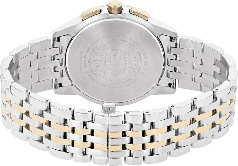 CITIZEN Mens Solar Powered Watch, Analog Display and Stainless Steel Strap AT8116-65E