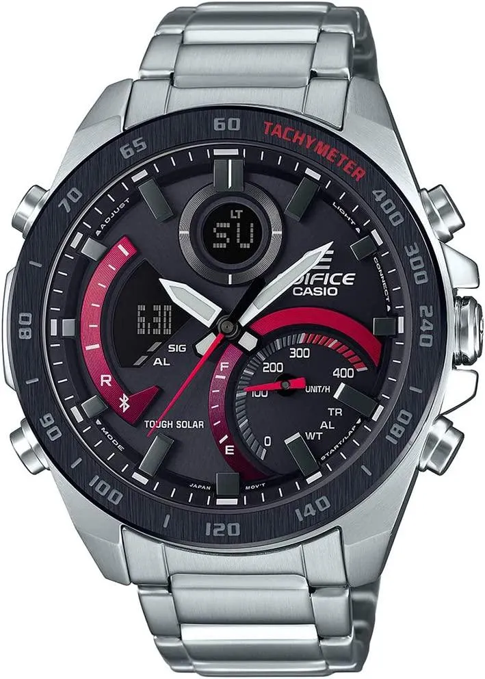 Casio Analog-Digital Black Dial Men Watch-ECB-900DB-1ADR (EX499)