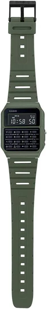 Casio CA-53WF-3B Calculator Green Digital Mens Watch