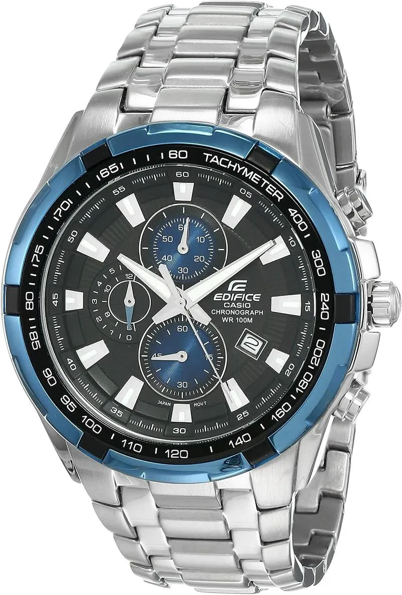 Casio EdifICE Men White Dial Stainless Steel Chronograph Watch