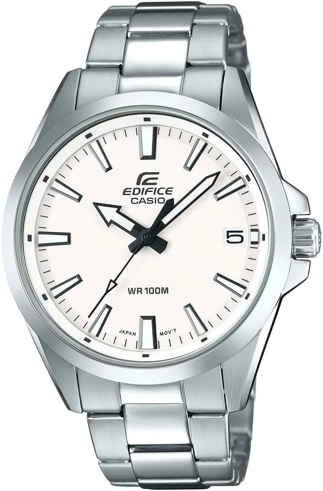 Casio EdifICE Watch Analog For Men White Dial