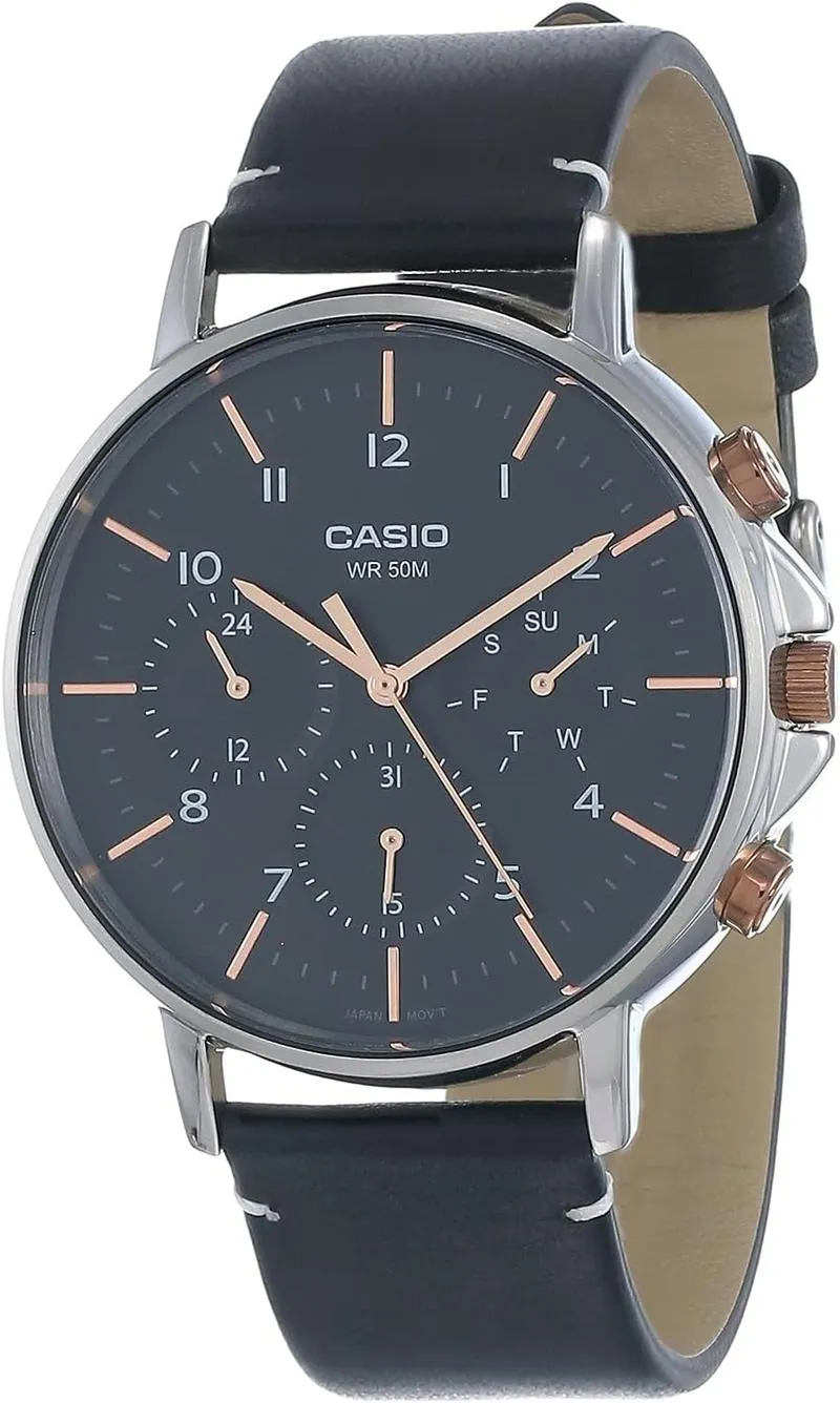 Casio EntICEr Analog Black Dial Men Watch (A1847)