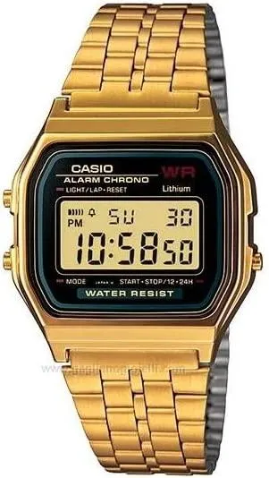 Casio Mens Watch A159WGEA-1DF & Casio Watch Free (A159W-N1DF)