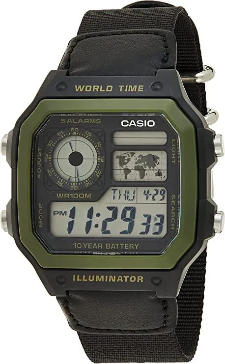 Casio - Military Look Watch - Ae-1200Whb-1Bv
