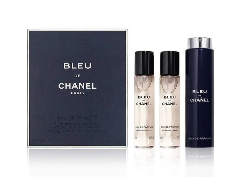 Chanel Bleu De Chanel EDT For Men 3Pcs × 20ML Travel Set