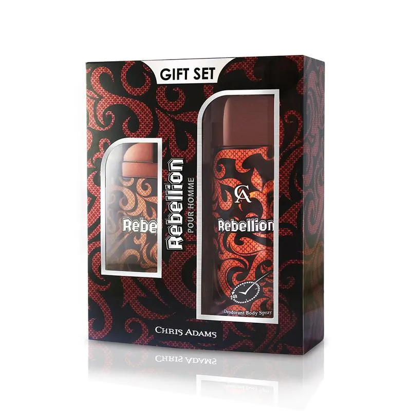 Chris Adams Rebellion EDT For Men 100Ml Set