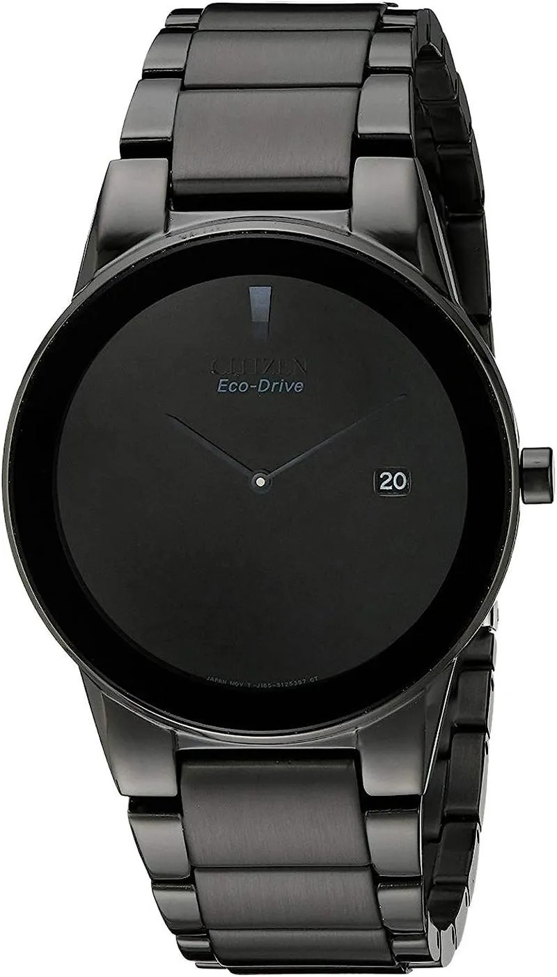 Citizen Men's Black Dial Stainless Steel Band Watch - AU1065-58E