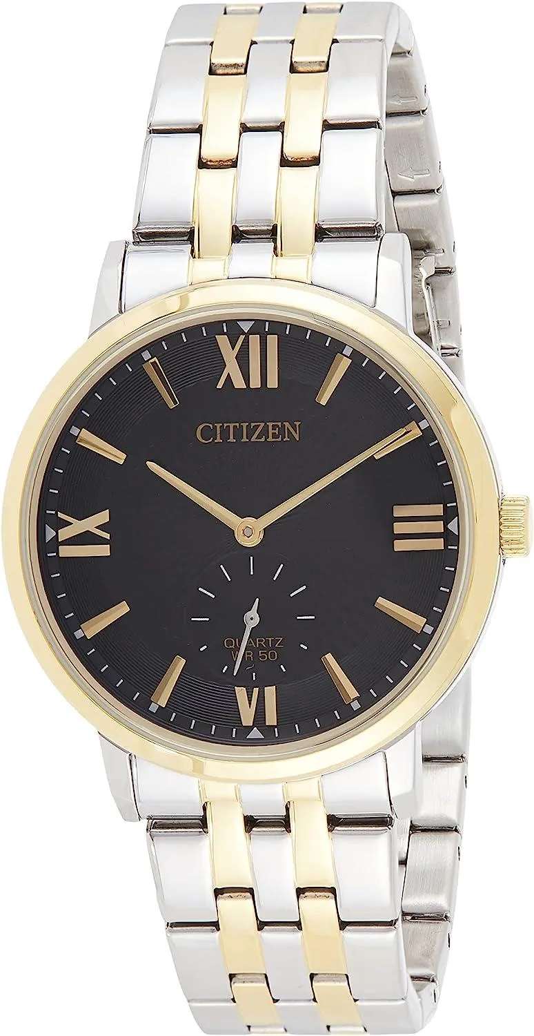 Citizen Mens Quartz Watch, Analog Display And Stainless Steel Strap - BE9176-76E