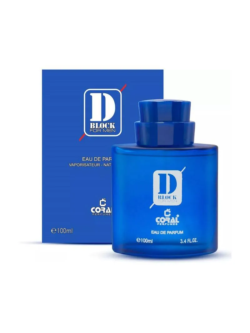 Coral D Block Blue EDP For Men 100ML