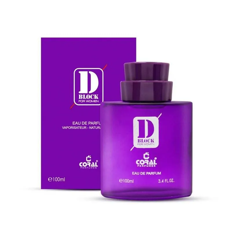 Coral D Block Purple EDP For Woman 100ML