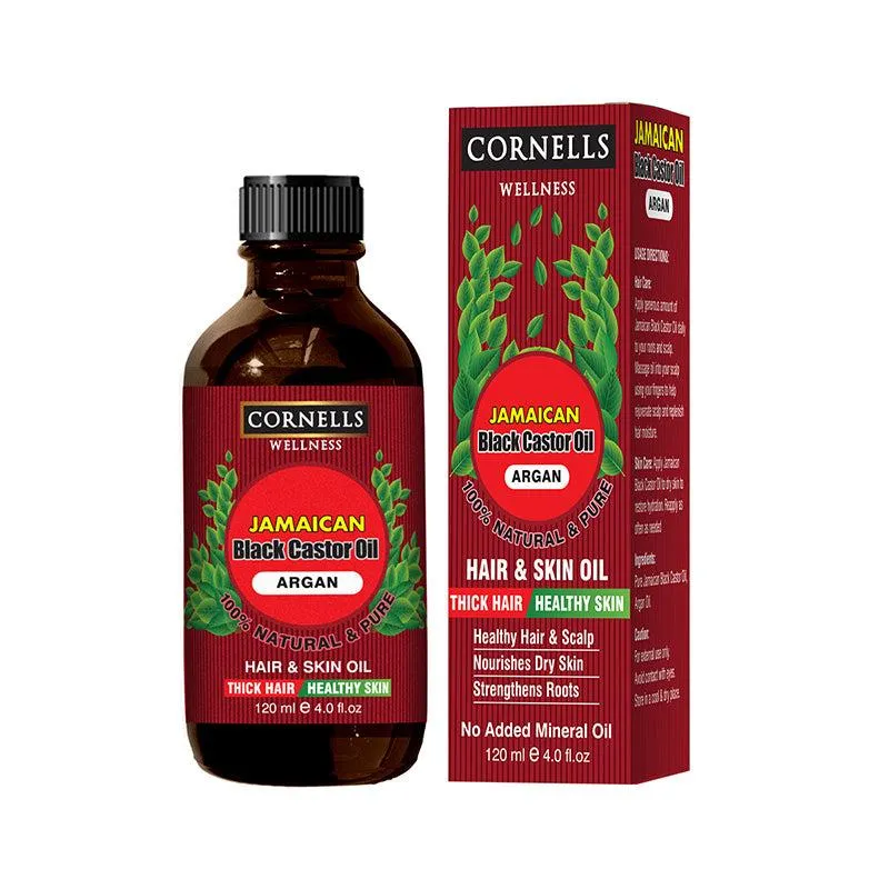Cornells Jamaican Black Castor Pure Argan Oil 120ML For Unisex