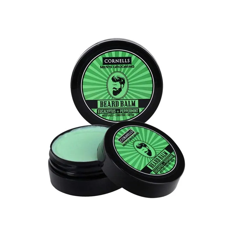 Cornells Mens Beard Balm Eucalyptus Peppermint Moisturize 75g