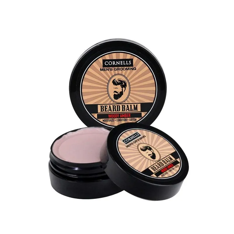 Cornells Mens Beard Balm Woody Amber Moisturize 75g