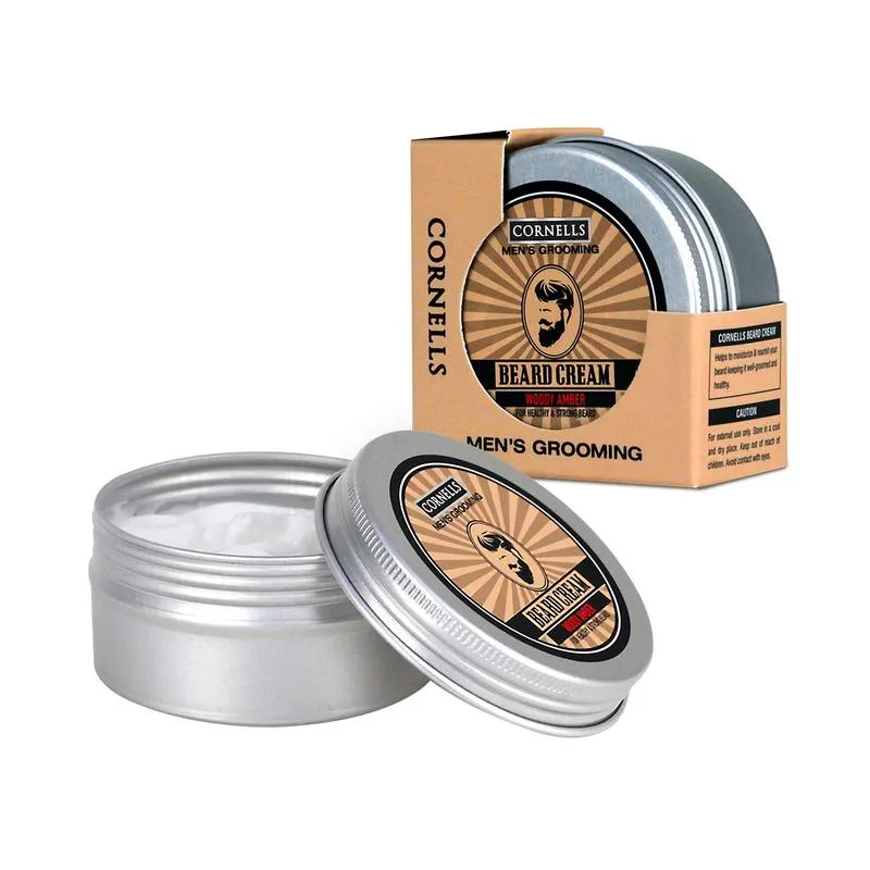 Cornells Mens Beard Cream Woody Amber  For Men 80ML