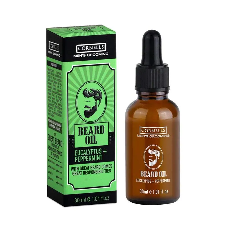 Cornells Mens Beard Oil Eucalyptus Peppermint 30ML