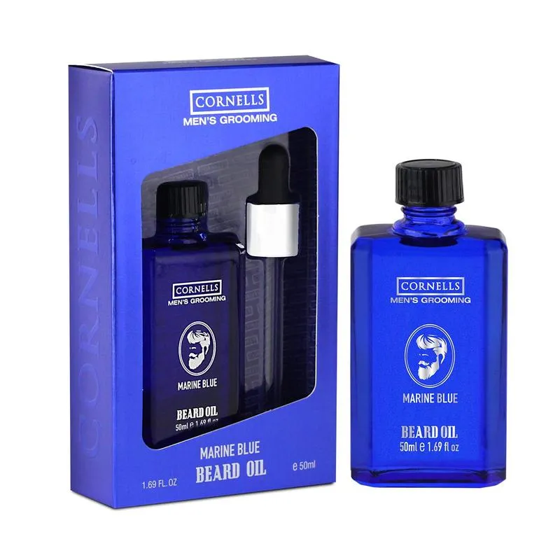 Cornells Mens Beard Oil Marine Blue For Men 50ML