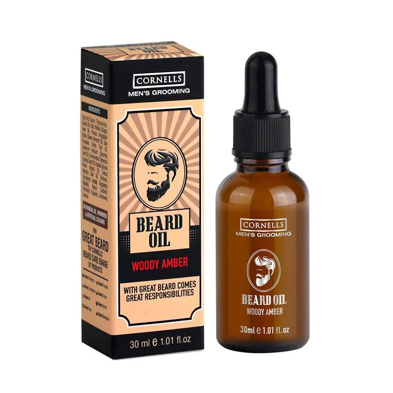 Cornells Mens Nourishing Beard Oil Woody Amber 30ML