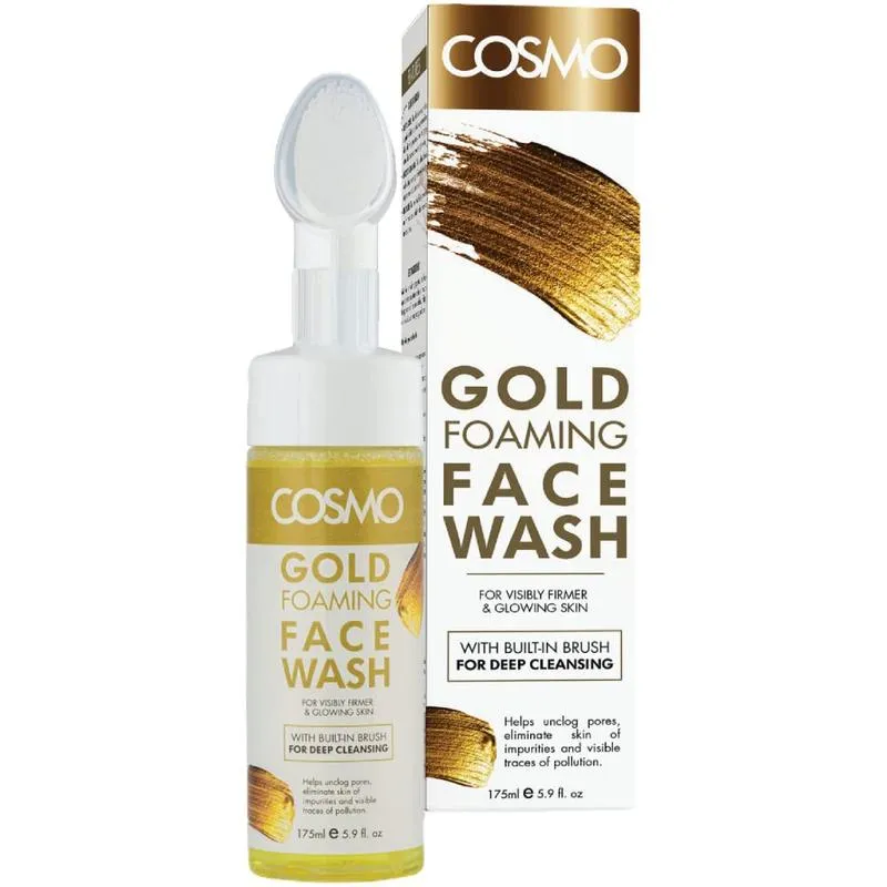 Cosmo Skin Care Gold Foaming Face Wash For Deep Cleansing 175ML