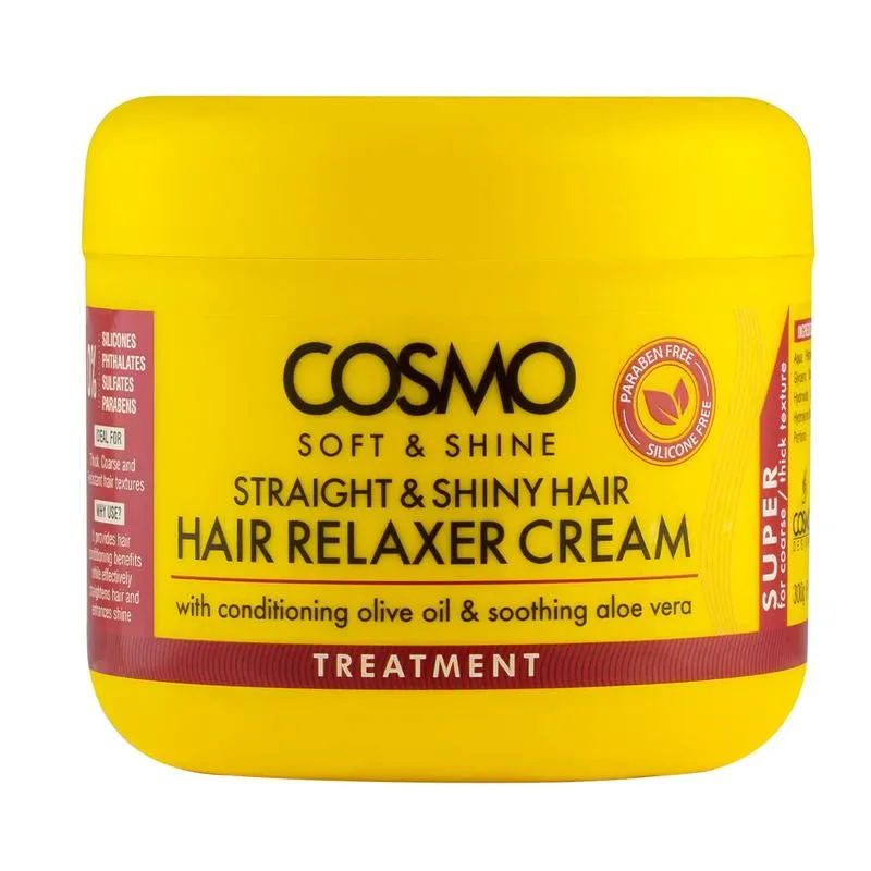 Cosmo Soft Shine Straight and Shiny Hair Relaxer Cream 300G